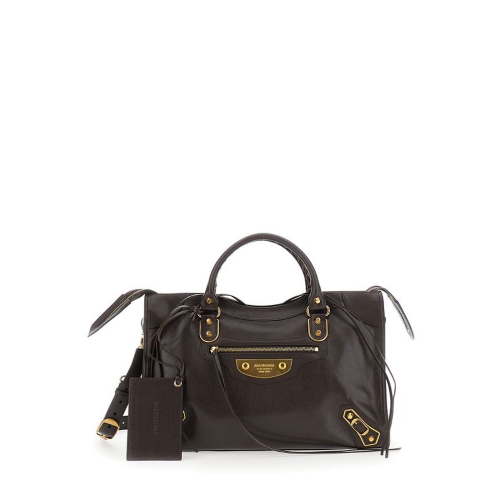 Balenciaga Women Le City Uptown Bag M In Suplle Goat